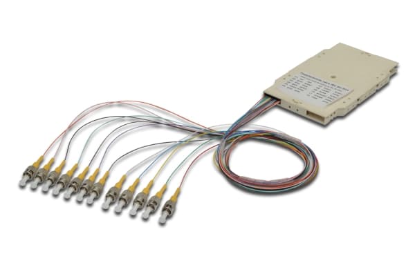 ASSMANN - Spleiseboks for fiberoptikk - ST SM X 12 - hvit, RAL 9010
