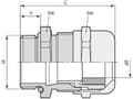 Miniatyrbilde 1 av 4: LAPP SKINTOP® MSR-M 50X1,5 ATEX 53112765 Kabelforskruning M50 Messing Messing 5 stk