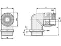 Miniatyrbilde 1 av 4: LAPP SKINDICHT® RWV PG 29 52004225 Vinkelforskruning PG29 Trykstøbning Natur 10 stk