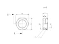 Miniatyrbild 4 av 5: Lapp SKINDICHT 52006563, mässing, Förnicklad, 1 styck, -20 - 100 ° C