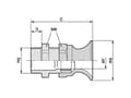 Miniatyrbilde 2 av 3: LAPP SKINTOP® BT PG 9 53015410 Kabelforskruning med bøjebeskyttelse PG9 Polyamid Sølvgrå (RAL 7001) 100 stk