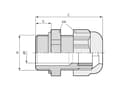 Miniatyrbilde 2 av 4: LAPP SKINTOP® KR-M 12X1,5 ATEX PLUS BU 54115405 Kabelforskruning M12 Polyamid Blå (RAL 5015) 50 stk