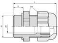 Miniatyrbilde 1 av 4: LAPP SKINTOP® KR-M 12X1,5 ATEX PLUS BU 54115405 Kabelforskruning M12 Polyamid Blå (RAL 5015) 50 stk