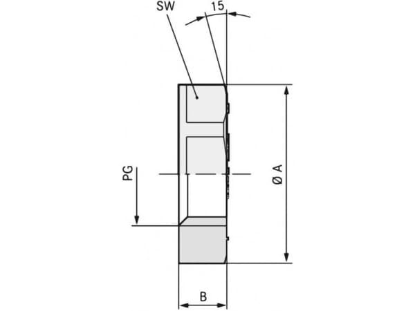 LAPP SKINTOP GMP-GL PG 48 RAL 9005 BK Låsemøtrik PG48 Polyamid Sort (RAL 9005) 25 stk 25 stk