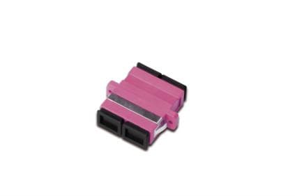 DIGITUS Professional - Verkkoliitin - SC multimode (naaras) SC multimode (naaras) - valokuitu - OM4 - RAL 4003