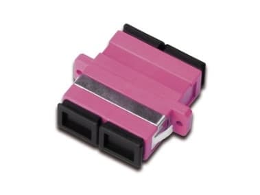 DIGITUS Professional - Verkkoliitin - SC multimode (naaras) SC multimode (naaras) - valokuitu - OM4 - RAL 4003