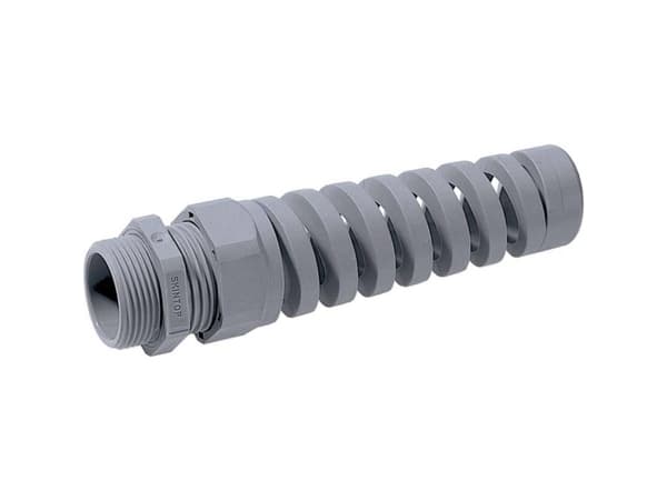 LAPP SKINTOP® BS ISO M 25X1,5 53017640 Kabelforskruning med bøjningsbeskyttelsesspiral M25 Polyamid Sølvgrå (RAL 7001) 25 stk