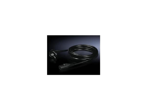 Rittal - Strømkabel - power CEE 7/7 (hann) til power IEC 60320 C13 - 1.8 m - for CMC