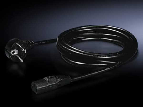 Rittal - Strømkabel - power CEE 7/7 (hann) til power IEC 60320 C13 - 1.8 m - for CMC