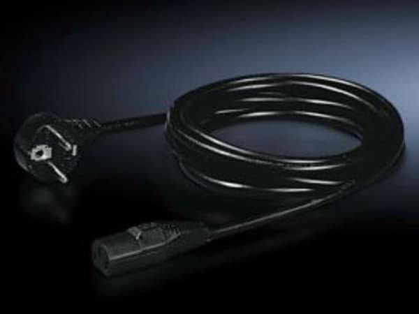 Rittal - Strømkabel - power CEE 7/7 (hann) til power IEC 60320 C13 - 1.8 m - for CMC