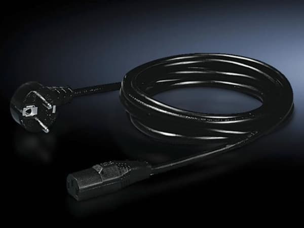 Rittal - Strømkabel - power CEE 7/7 (hann) til power IEC 60320 C13 - 1.8 m - for CMC