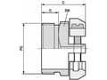 Miniatyrbilde 1 av 4: LAPP SKINDICHT® SK PG 16 52004260 Kabelforskruning PG16 Messing Messing 25 stk