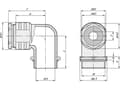 Miniatyrbilde 2 av 4: Lapp 52107850, Metallisk, Messing, Zink, 5 stykker, M40x1.5, IP55, -20 - 100 °C