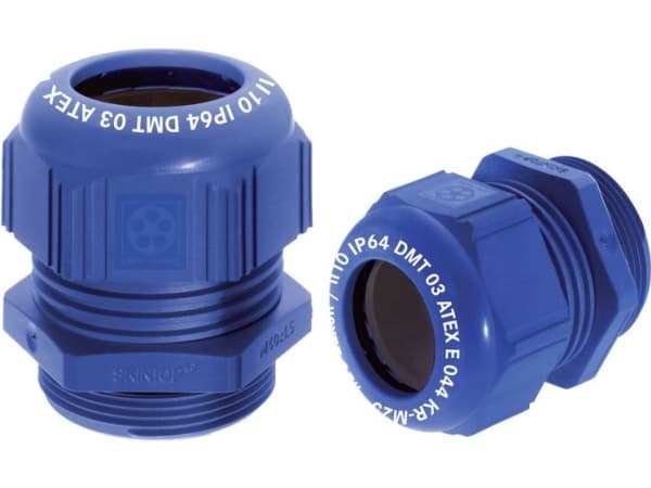 Lapp SKINTOP 54115420, Blå, Elastomer, Polyamid, 50 stykker, M20, IP68, -20 - 80 °C