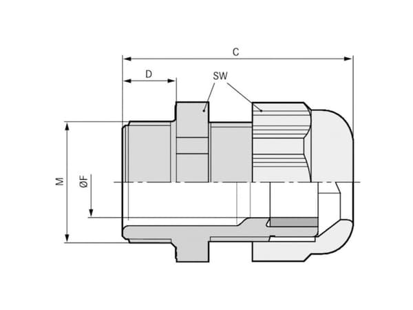 LAPP SKINTOP® SOLAR M16 Kaapeliläpivienti M16 Polykarbonaatti Musta (RAL 9005) 100 kpl