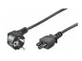 Miniatyrbild 3 av 5: MicroConnect - Strömkabel - IEC 60320 C5 till power CEE 7/7 (hane) vinklad - 3 m - svart