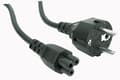 Miniatyrbild 4 av 5: MicroConnect - Strömkabel - IEC 60320 C5 till power CEE 7/7 (hane) vinklad - 3 m - svart