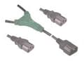 Miniatyrbilde 4 av 5: MicroConnect - Strømsplitter - strøm (hann) til strøm (hunn) - 1.8 m
