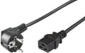 Pikkukuva 3 / 4: MicroConnect - Strømkabel - CEE 7/7 (han) vinklet til IEC 60320 C19 lige - AC 250 V - 16 A - 1 m - lajittelu