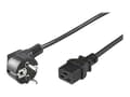 Pikkukuva 1 / 4: MicroConnect - Strømkabel - CEE 7/7 (han) vinklet til IEC 60320 C19 lige - AC 250 V - 16 A - 1 m - lajittelu