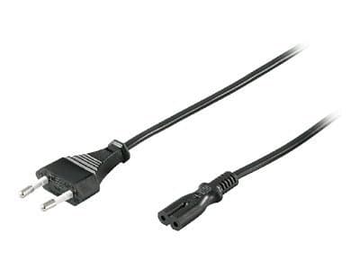 MicroConnect - Strømkabel - 1.8 m - svart