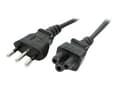 Miniatyrbilde 1 av 5: MicroConnect - Strømkabel - IEC 60320 C5 til CEI 23-16/VII (hann) - 1.8 m - svart