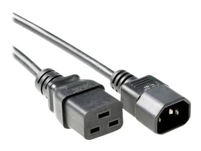 MicroConnect - Strømkabel - IEC 60320 C19 til IEC 60320 C14 - AC 250 V - 10 A - 50 cm - svart