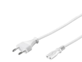 MicroConnect - Strømkabel - 10 m - hvit