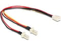 Pikkukuva 5 / 5: DeLOCK - Jakaja tuulettimelle - 3-pinninen Molex (uros) 3-pinniseen Molex (naaras) - 22 cm