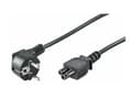 Miniatyrbilde 3 av 5: MicroConnect - Strømkabel - IEC 60320 C5 til power CEE 7/7 (hann) vinklet - 50 cm - svart