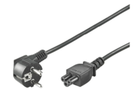MicroConnect - Strømkabel - IEC 60320 C5 til power CEE 7/7 (hann) vinklet - 50 cm - svart