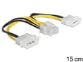 Miniatyrbilde 3 av 5: Delock - Strømkabel - 8-pins EPS12V (hunn) til 4-pin intern strøm (hann) - 15 cm