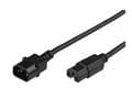 Miniatyrbilde 3 av 5: MicroConnect - Strømkabel - IEC 60320 C15 til IEC 60320 C14 - 3 m - svart