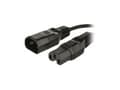 Miniatyrbilde 1 av 5: MicroConnect - Strømkabel - IEC 60320 C15 til IEC 60320 C14 - 3 m - svart
