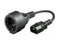 Miniatyrbilde 3 av 5: MicroConnect PowerCord - Strømkabel - IEC 60320 C14 til power CEE 7/7 (hunn) - AC 250 V - 23 cm - svart