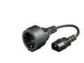 Miniatyrbilde 4 av 5: MicroConnect PowerCord - Strømkabel - IEC 60320 C14 til power CEE 7/7 (hunn) - AC 250 V - 23 cm - svart