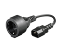 Miniatyrbilde 5 av 5: MicroConnect PowerCord - Strømkabel - IEC 60320 C14 til power CEE 7/7 (hunn) - AC 250 V - 23 cm - svart