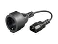 Miniatyrbilde 1 av 5: MicroConnect PowerCord - Strømkabel - IEC 60320 C14 til power CEE 7/7 (hunn) - AC 250 V - 23 cm - svart