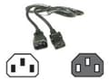 Miniatyrbild 5 av 5: DELTACO - Strömkabel - IEC 60320 C14 till power IEC 60320 C13 - 3 m