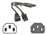 DELTACO - Strömkabel - IEC 60320 C14 till power IEC 60320 C13 - 3 m