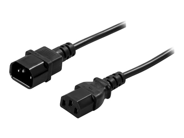DELTACO - Strömkabel - IEC 60320 C14 till power IEC 60320 C13 - 3 m
