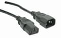 Miniatyrbilde 3 av 5: MicroConnect - Strømforlengelseskabel - 3 m - svart
