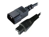 MicroConnect Power Cord Notebook - Strömkabel - IEC 60320 C5 till IEC 60320 C14 - 1 m