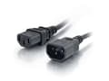 Miniatyrbilde 5 av 5: C2G Computer Power Cord Extension - Strømforlengelseskabel - power IEC 60320 C13 til IEC 60320 C14 - AC 250 V - 2 m