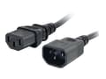 Miniatyrbilde 1 av 5: C2G Computer Power Cord Extension - Strømforlengelseskabel - power IEC 60320 C13 til IEC 60320 C14 - AC 250 V - 2 m