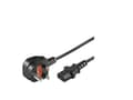 Miniatyrbilde 5 av 5: MicroConnect - Strømkabel - BS 1363 til power IEC 60320 C13 - 3 m - Storbritannia