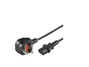 MicroConnect - Strømkabel - BS 1363 til power IEC 60320 C13 - 3 m - Storbritannia