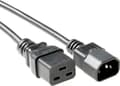 Miniatyrbilde 4 av 4: MicroConnect - Strømforlengelseskabel - IEC 60320 C19 til IEC 60320 C14 - AC 250 V - 10 A - 5 m - svart