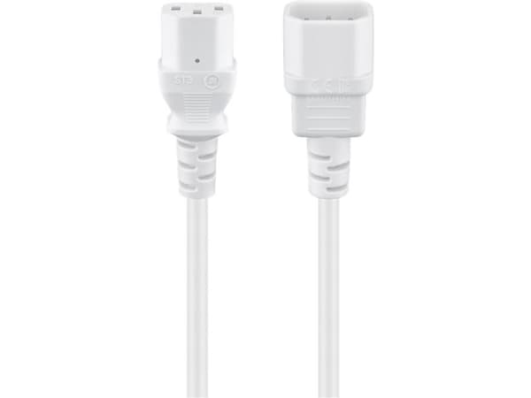 Goobay 97584, 2 m, C14 kopling, C13 kopling, 250 V