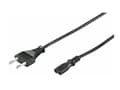 Miniatyrbilde 3 av 5: MicroConnect Power Cord Notebook - Strømkabel - 2-pole (hunn) til 2-pole (hann) - 5 m - svart - for NEC NP300, NP305, NP310, NP400, NP405, NP410, NP5